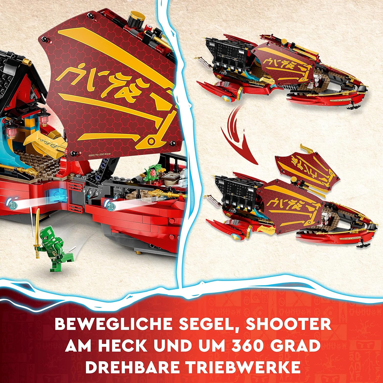 Lego Ninjago Ninja Flugsegler Im Wettlauf Mit Der Zeit Neu