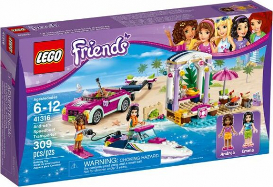 LEGO Friends 41316 Andreas Rennboot-Transporter [neu]