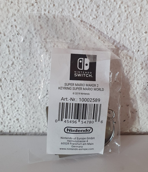 Super Mario Maker 2 Keyring/Schlüsselanhänger Super Mario World 2019 (10002589)