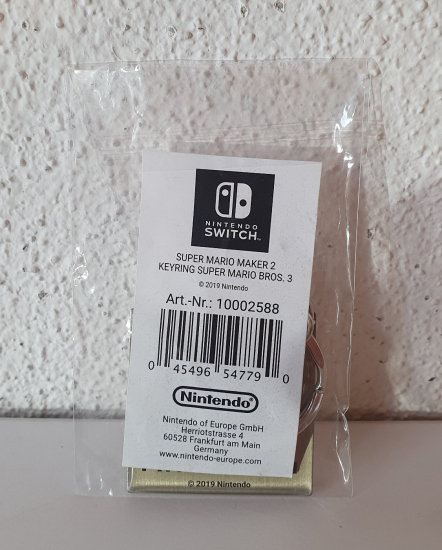 Super Mario Maker 2 Keyring/Schlüsselanhänger Super Mario Bros. 3 2019 (10002588)