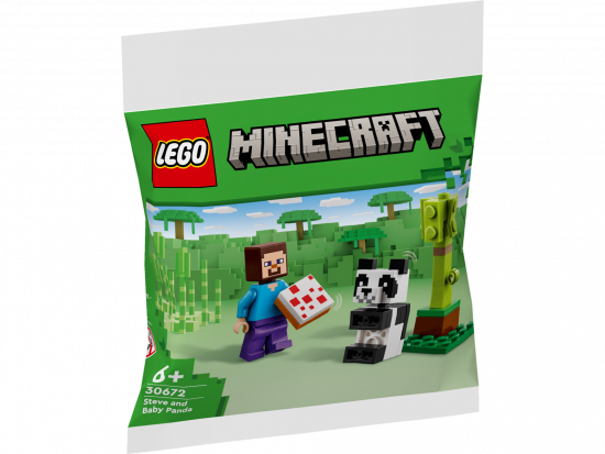 LEGO® Minecraft 30672 Steve mit Baby-Panda [neu]