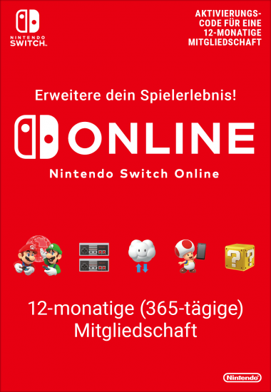 Nintendo Switch™ – OLED-Modell (weiß) + Mario Kart 8 Deluxe + Nintendo Switch Online – 12-monatige (365-tägige) Einzelmitgliedschaft (10014334)