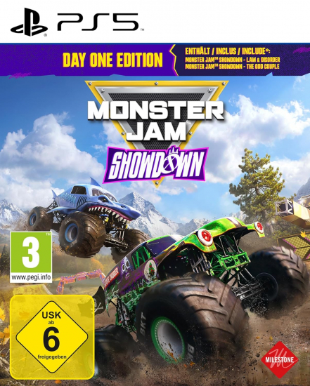 Monster Jam™ Showdown Day One Edition (deutsch spielbar) (AT PEGI) (PS5) inkl. Law & Disorder - The Odd Couple Pack