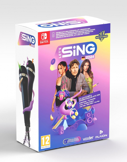 Lets Sing 2024 German Version +2 Mics (deutsch spielbar) (AT PEGI) (Nintendo Switch)