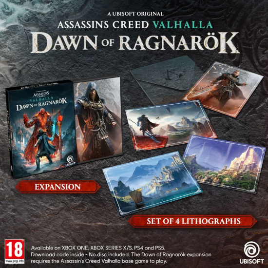 Assassin's Creed Valhalla Die Zeichen Ragnaröks Erweiterung [Code in a box, Hauptspiel wird benötigt] [uncut] (deutsch spielbar) (EU PEGI) (PS5)