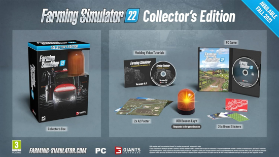 Landwirtschafts-Simulator 22 Collector's Edition (deutsch spielbar) (EU PEGI) (PC DVD) inkl. CLAAS XERION SADDLE TRAC Pack