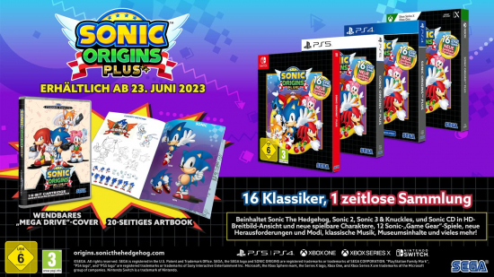 Sonic Origins Plus Limited Edition (deutsch spielbar) (AT PEGI) (PS5) inkl. Wendecover & Artbook