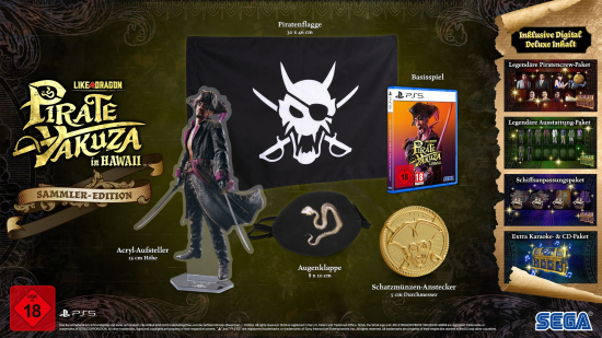 Like a Dragon Pirate Yakuza in Hawaii Collector's Edition [uncut] (deutsch spielbar) (AT PEGI) (PS55) inkl. Ichiban Pirate Crew Set & Special Outfit Set