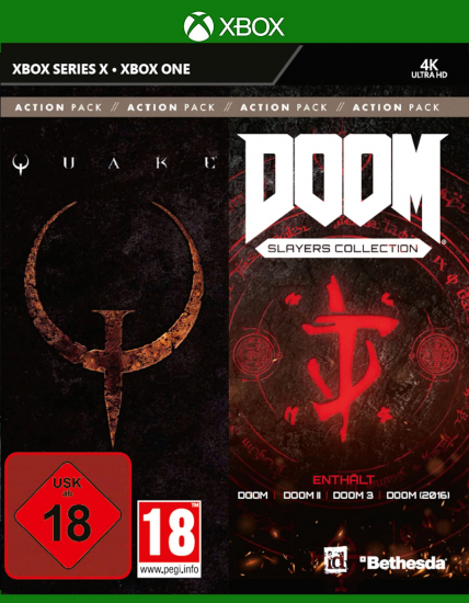 id Action Pack Vol. 1 (Quake + DOOM Slayers Collection) [uncut] (deutsch spielbar) (AT PEGI) (XBOX ONE)