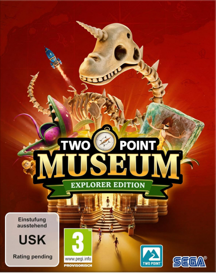 Two Point Museum Explorer Edition Digipack (deutsch spielbar) (AT PEGI) (PC) [Code in a Box] inkl. Sonic-Objekte und Kosmetikgegenstände DLC