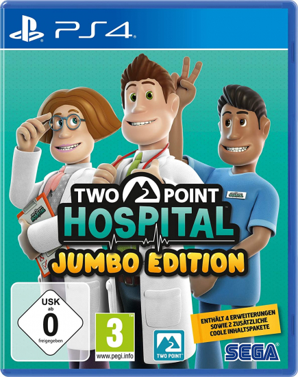 Two Point Hospital Jumbo Edition (deutsch spielbar) (AT PEGI) (PS4) inkl. 3 Erweiterungen / DLCs