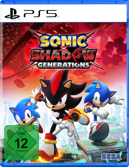 Sonic x Shadow Generations (deutsch spielbar) (AT PEGI) (PS5) inkl. Legacy-Skin / Gerald Robotnik Notizbuch