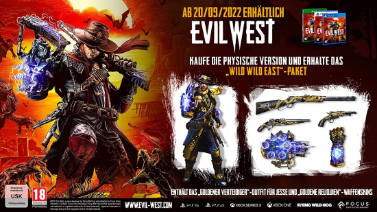 Evil West [uncut] (deutsch) (AT PEGI) (PS4) inkl. PS5 Upgrade / Wild Wild East DLC Paket