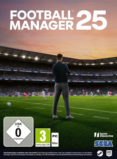 Football Manager 2025 (deutsch spielbar) (AT PEGI) (PC) [Code in a Box]