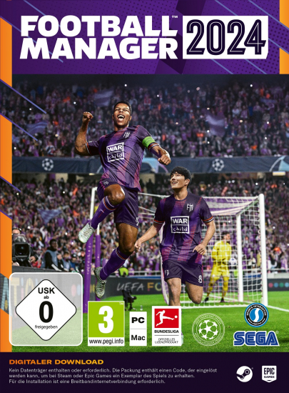 Football Manager 2024 (deutsch spielbar) (AT PEGI) (PC) [Code in a Box]