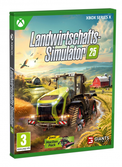 Landwirtschafts-Simulator 25 (deutsch spielbar) (AT PEGI) (XBOX Series X) inkl. MacDon Pack