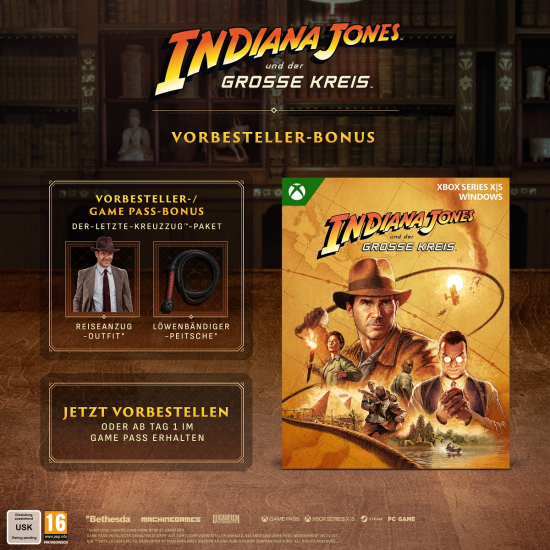 Indiana Jones und der große Kreis Collector's Edition (deutsch/englisch spielbar) (AT PEGI) (XBOX Series X) inkl. 3 Tage Early Access / Der letzte Kreuzzug DLC