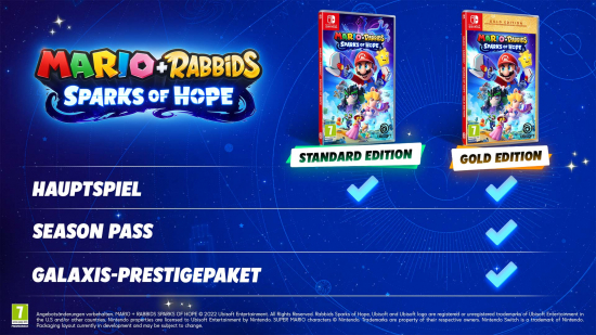 Mario + Rabbids Sparks of Hope (deutsch) (AT PEGI) (Nintendo Switch) inkl. 9 Megabug Waffenskins DLC