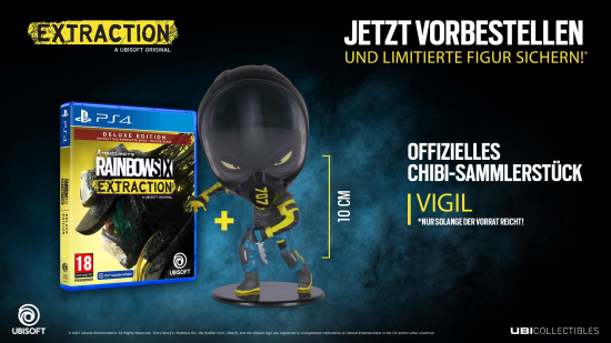 Tom Clancys Rainbow Six Extraction Deluxe Edition [uncut] (deutsch) (AT PEGI) (PS4) inkl. Orbitaler Zerfall Pack / React-Kampfauftrag-Pack / Deluxe-Pack / PS5-Uprade / Vigil-Figur