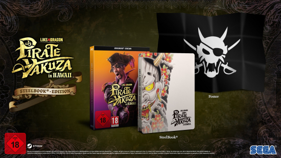 Like a Dragon Pirate Yakuza in Hawaii Steelbook Edition [uncut] (deutsch spielbar) (AT PEGI) (PC) inkl. Poster / Ichiban Pirate Crew Set & Special Outfit Set