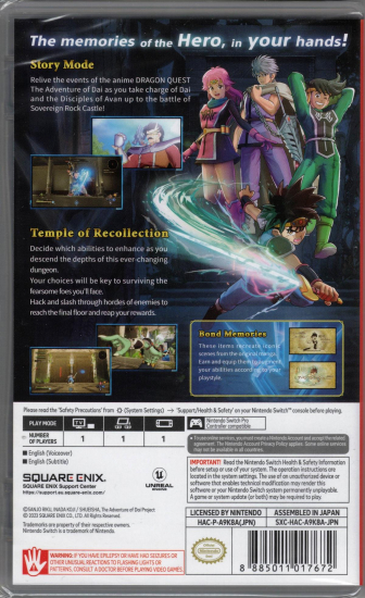 Infinity Strash DRAGON QUEST The Adventure of Dai (deutsch spielbar) (ASIA Import) (Nintendo Switch)