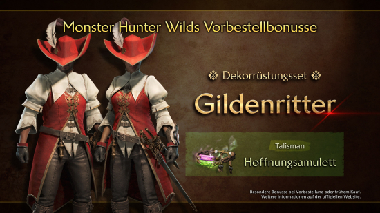 Monster Hunter Wilds Lenticular Edition (deutsch spielbar) (AT PEGI) (PS5) inkl. Gildenritter-Rüstungsset / Talisman