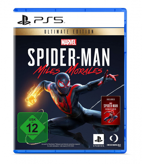 Spiderman Miles Morales Ultimate Edition (deutsch spielbar) (DE USK) (PS5)