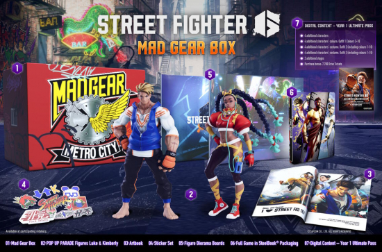 Street Fighter 6 Mad Gear Box Collector's Edition (deutsch spielbar) (AT PEGI) (PS5)