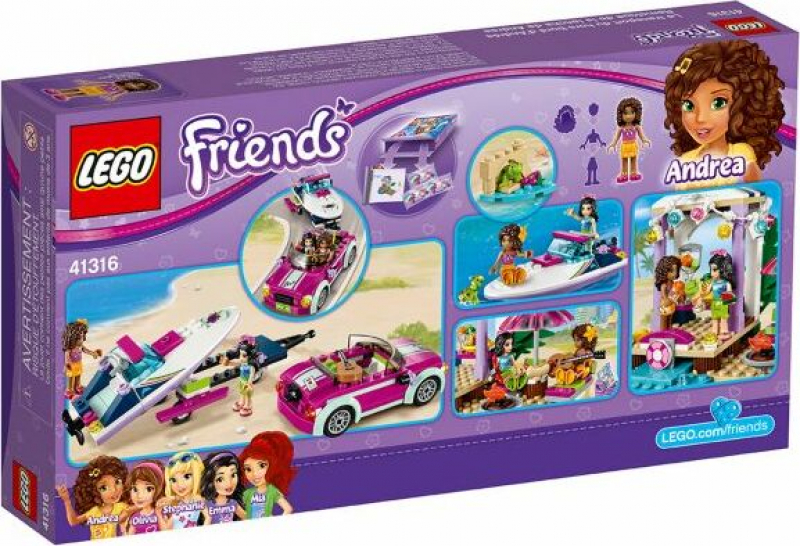 LEGO Friends 41316 Andreas Rennboot-Transporter [neu]