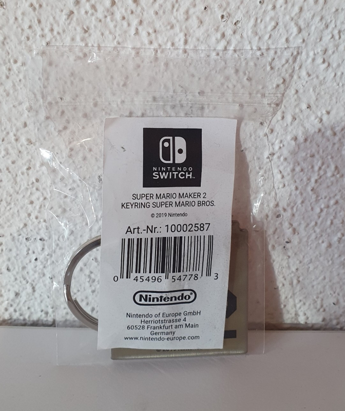 Super Mario Maker 2 Keyring/Schlüsselanhänger Super Mario Bros. 2019 (10002587)