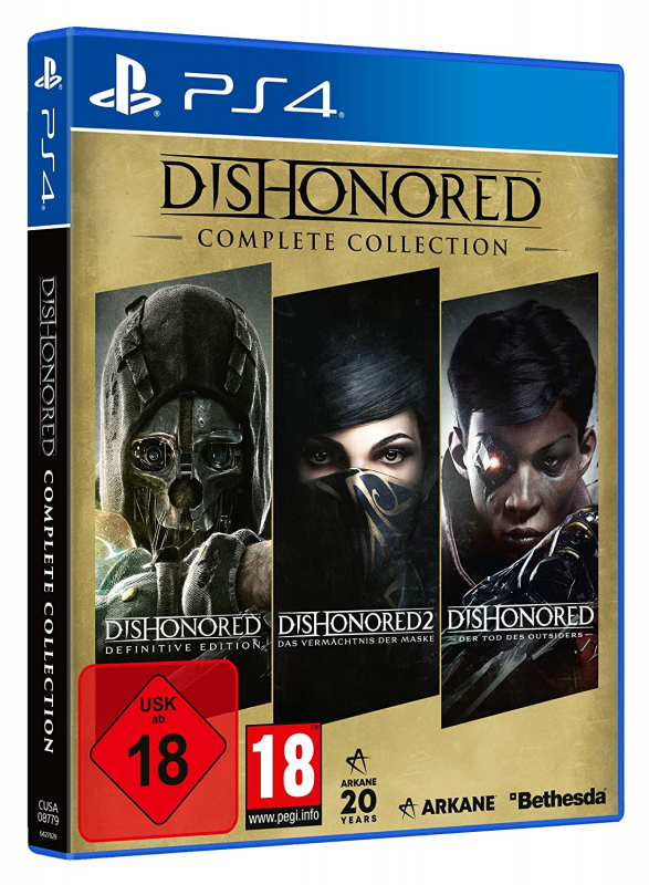 Dishonored Complete Collection (Dishonored Definitive Edition, Dishonored 2 & Dishonored Der Tod des Outsiders [uncut] (deutsch) (AT PEGI) (PS4)