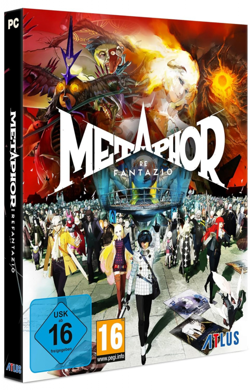 Metaphor ReFantazio Steelbook Edition (deutsch spielbar) (AT PEGI) (PC) inkl. Archetyp-EP-Truhen Set DLC / Abenteurer-Reisepaket DLC [Code in a Box]