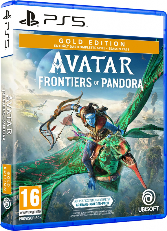 Avatar Frontiers of Pandora Gold Edition (deutsch spielbar) (AT PEGI) (PS5) inkl. Season Pass / extra Quest / Child of Two Worlds Pack