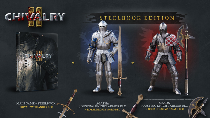 Chivalry 2 Day One Steelbook Edition [uncut] (deutsch) (AT PEGI) (PC DVD) inkl. "Royal Zweihänder" Waffen Skin DLC