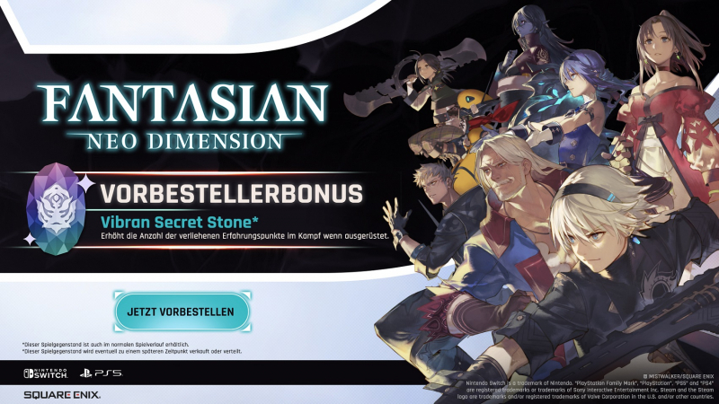 Fantasian Neo Dimension (englisch spielbar) (AT PEGI) (Nintendo Switch) inkl. Vibrian Secret Stone DLC