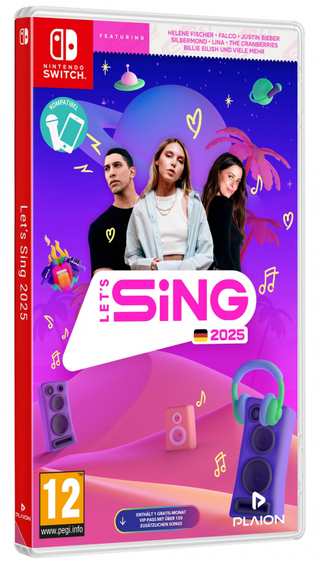 Let's Sing 2025 German Version (deutsch spielbar) (AT PEGI) (Nintendo Switch)