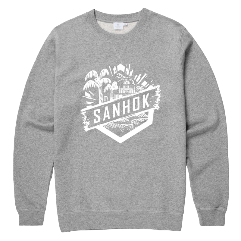 PUBG Sweater Pullover "Sanhok" Grey