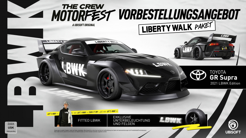 The Crew Motorfest (deutsch spielbar) (AT PEGI) (XBOX Series X) inkl. Liberty Walk Paket