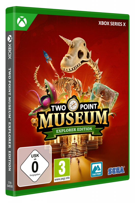 Two Point Museum Explorer Edition (deutsch spielbar) (AT PEGI) (XBOX Series X) inkl. Sonic-Objekte und Kosmetikgegenstände DLC