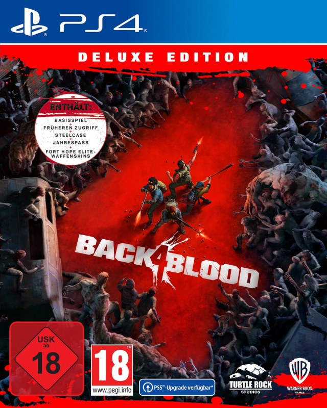 Back 4 Blood Deluxe Steelbook Edition [uncut] (deutsch) (AT PEGI) (PS4) inkl. Fort Hope Elite-Waffenskins / 3 DLC