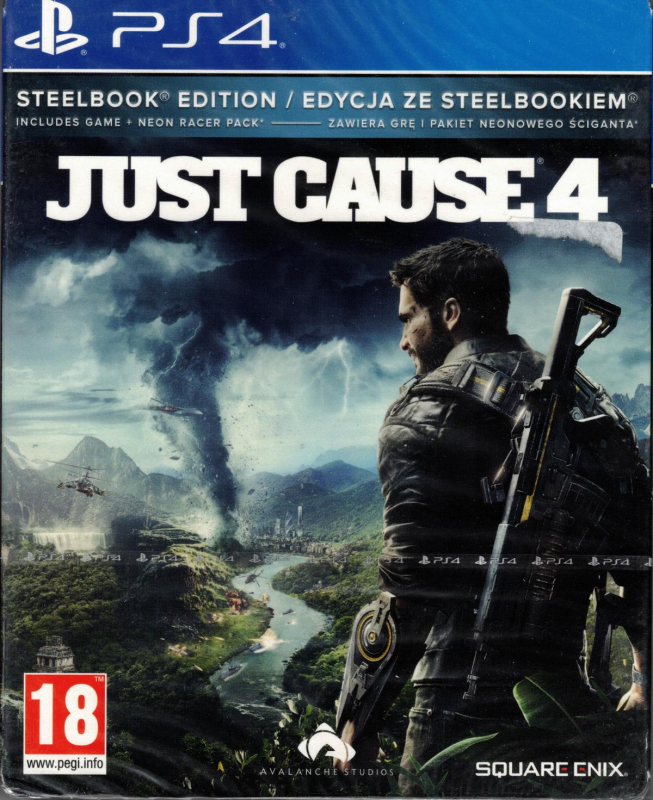 Just Cause 4 Steelbook Edition [uncut] (englisch spielbar) (EU PEGI) (PS4) inkl. Neon Racer Pack