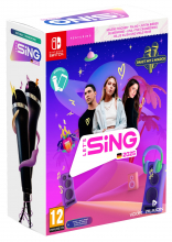 Let's Sing 2025 German Version + 2 Mikrofone (deutsch spielbar) (AT PEGI) (Nintendo Switch)