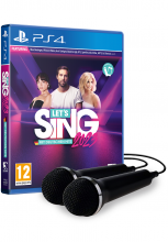 Lets Sing 2023 German Version + 2 Mikrofone (deutsch spielbar) (AT PEGI) (PS4)