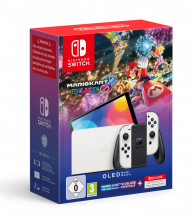 Nintendo Switch™ – OLED-Modell (weiß) + Mario Kart 8 Deluxe + Nintendo Switch Online – 12-monatige (365-tägige) Einzelmitgliedschaft (10014334)